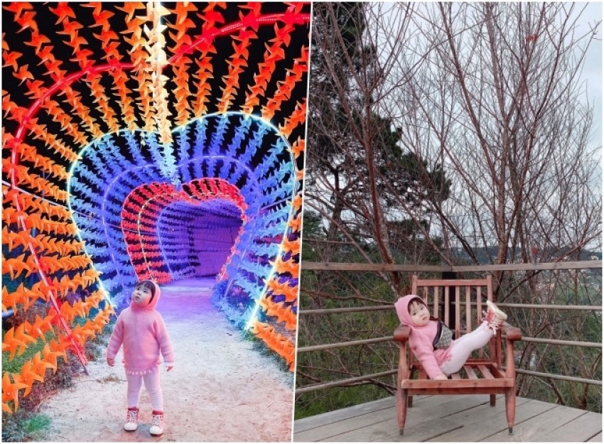 Chuyến du lịch Đà Lạt đầu tiên đầy thú vị của cô bé hai tuổi